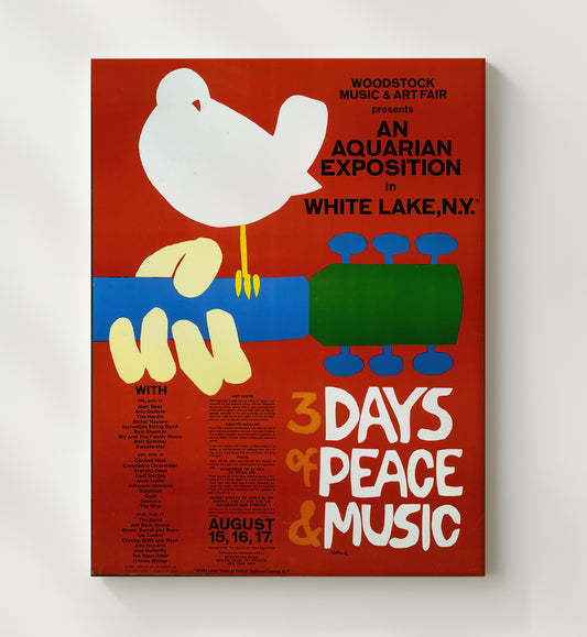 Woodstock No. 2 8x10 Canvas counterculture wall art