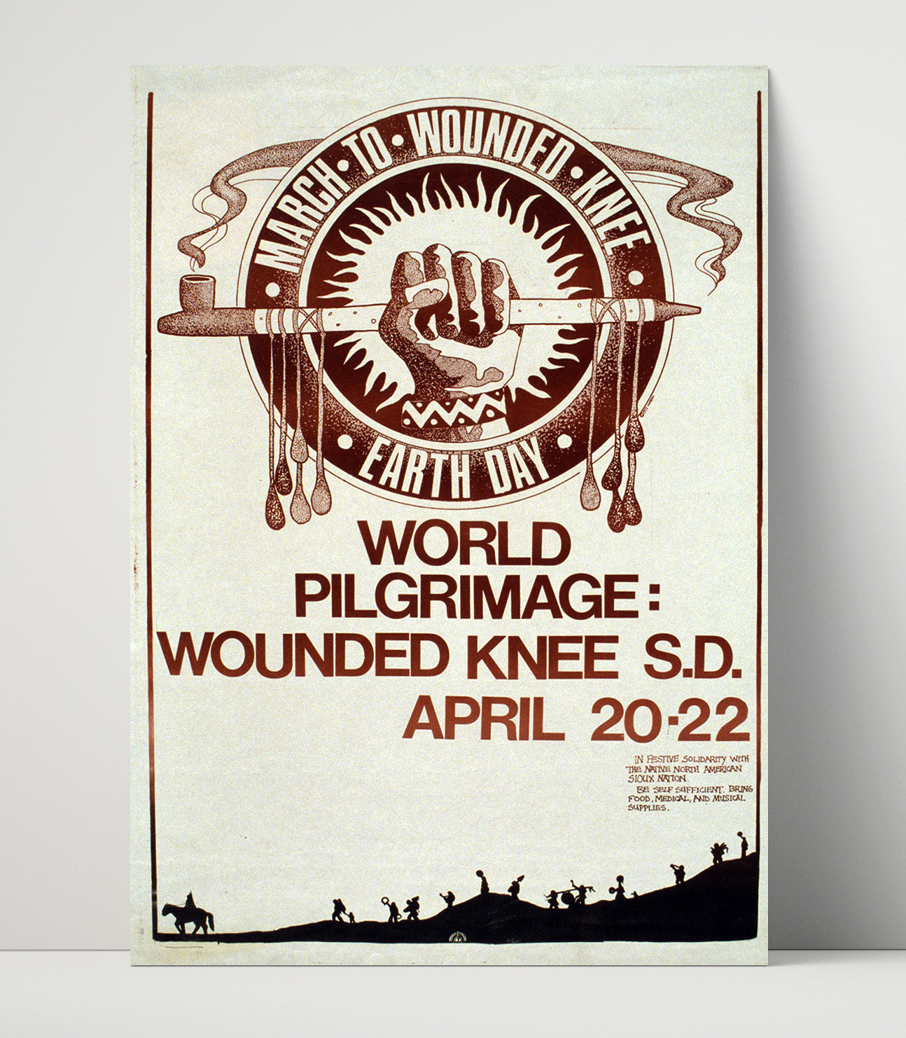 Wounded Knee Pilgrimage Counter Culture Wall Art 16x20 Unframed Print wall art print