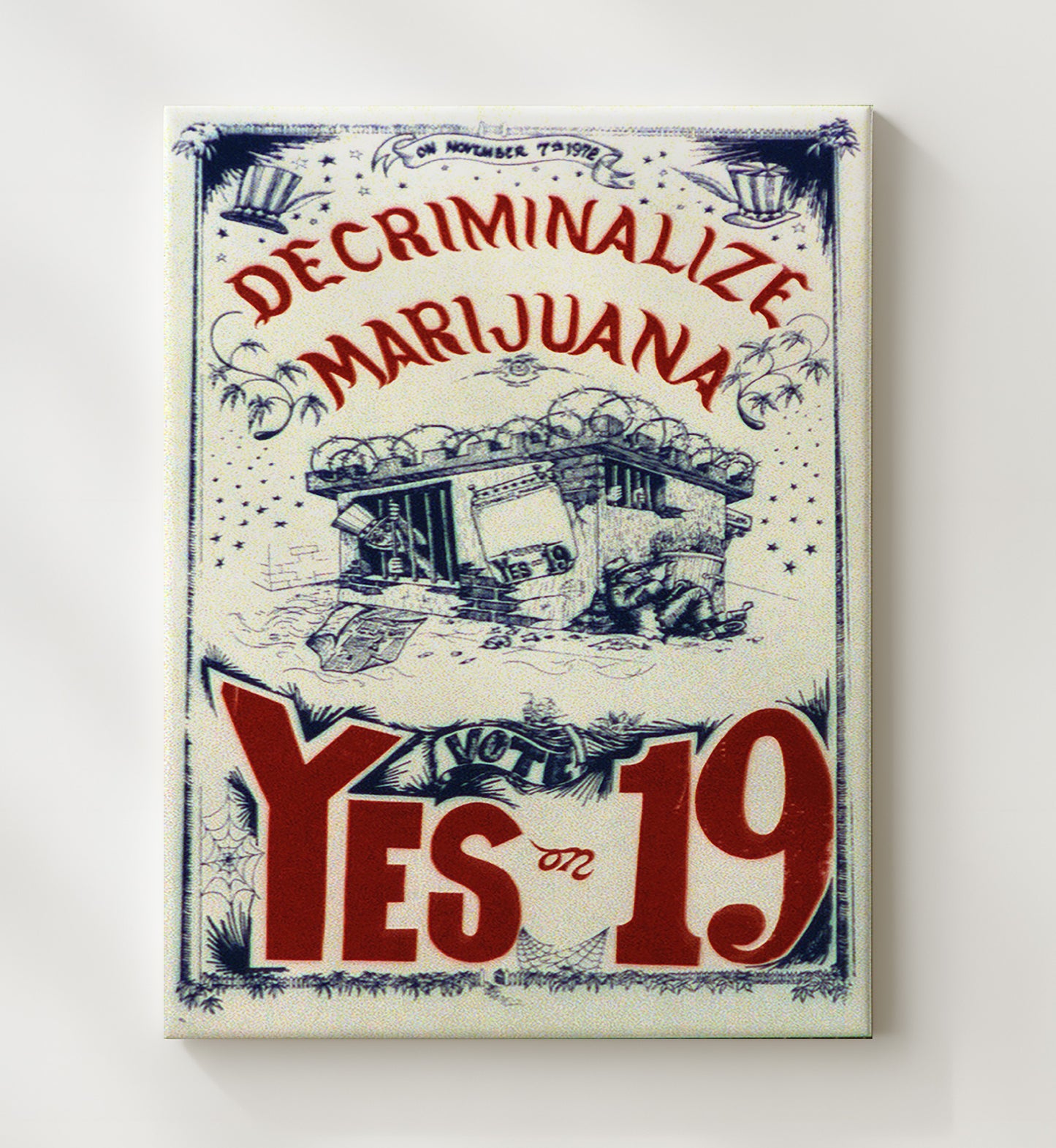 Yes on 19 Counter Culture Wall Art 20x24 Canvas wall art print