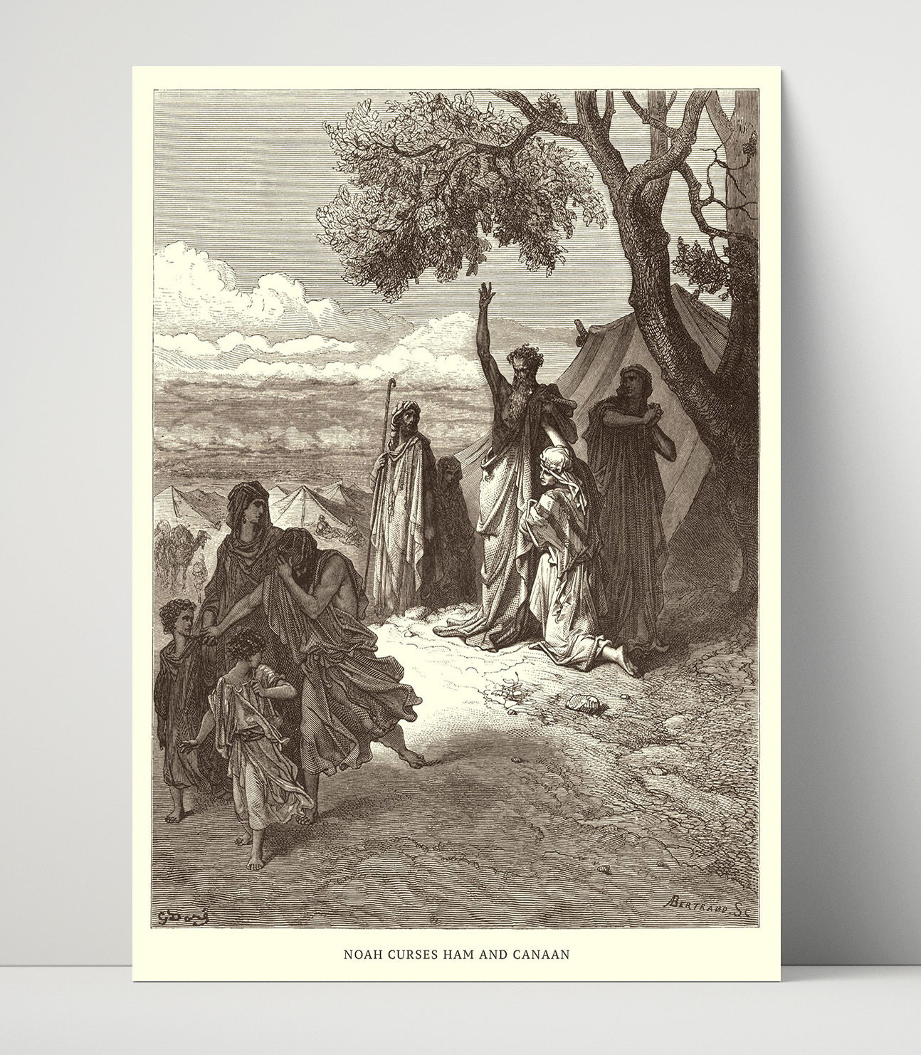 A Dove Is Sent Forth from the Ark Genesis 8:6-12 Dore Bible Illustration Wall Art 16x20 Unframed Print wall art print