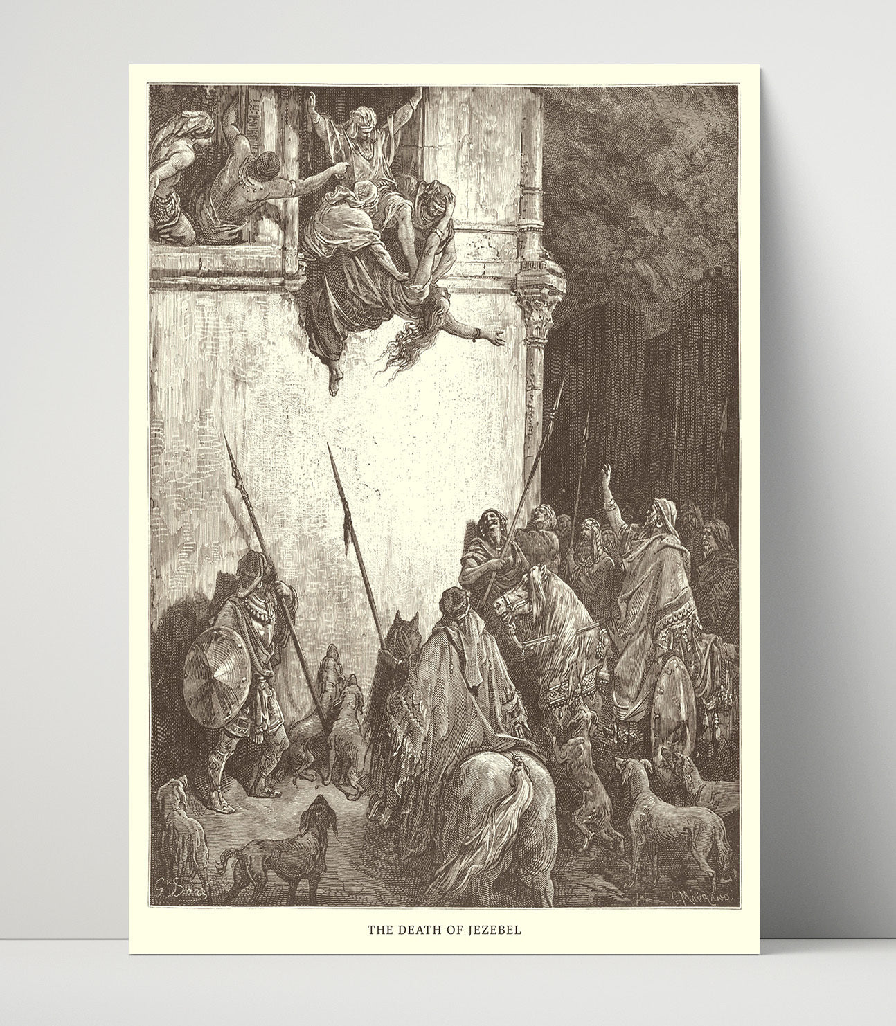 A Famine in Samaria 2 Kings 6:24-29 Dore Bible Illustration Wall Art 16x20 Unframed Print wall art print