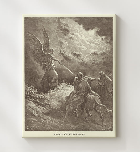 An Angel Appears to Balaam - Numbers 22:22-35 - Doré - 20x24 Canvas