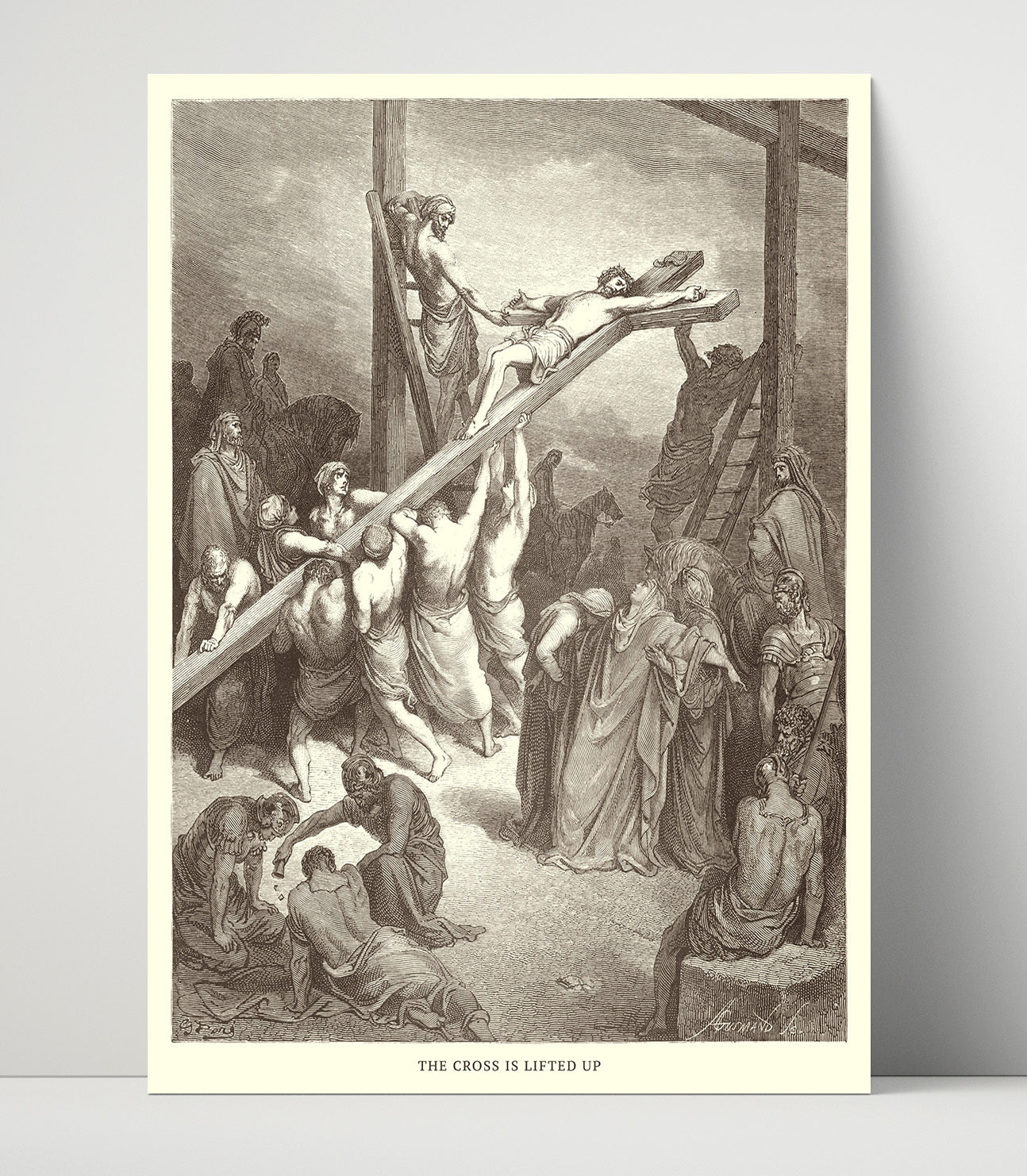 An Angel Appears to Jesus in the Garden Luke 22:39-46 Dore Bible Illustration Wall Art 16x20 Unframed Print wall art print