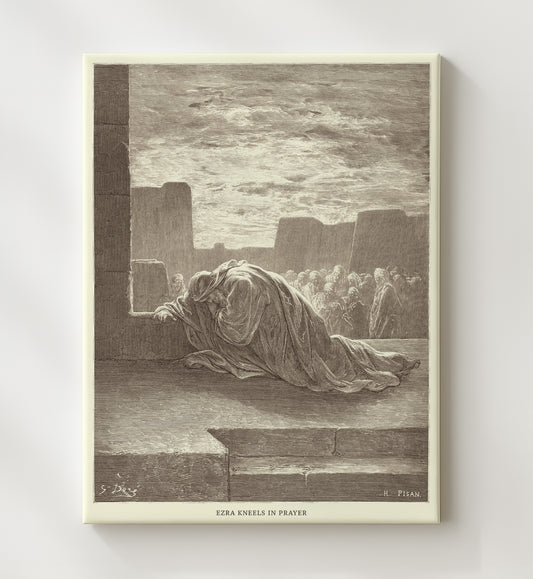 Artaxerxes Grants Freedom to the Jews - Ezra 7:11-26 - Doré - 20x24 Canvas