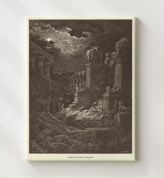 Babylon Has Fallen - Revelation 18 - Doré - 20x24 Canvas