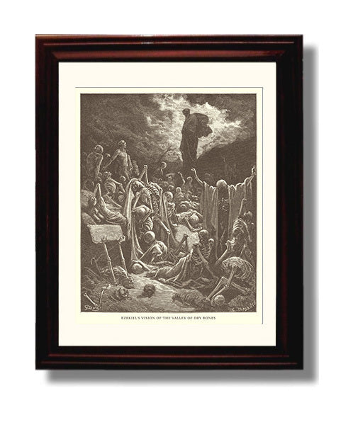 Baruch Jeremiah 32 Dore Bible Illustration Wall Art 8x10 Beveled Frame wall art print