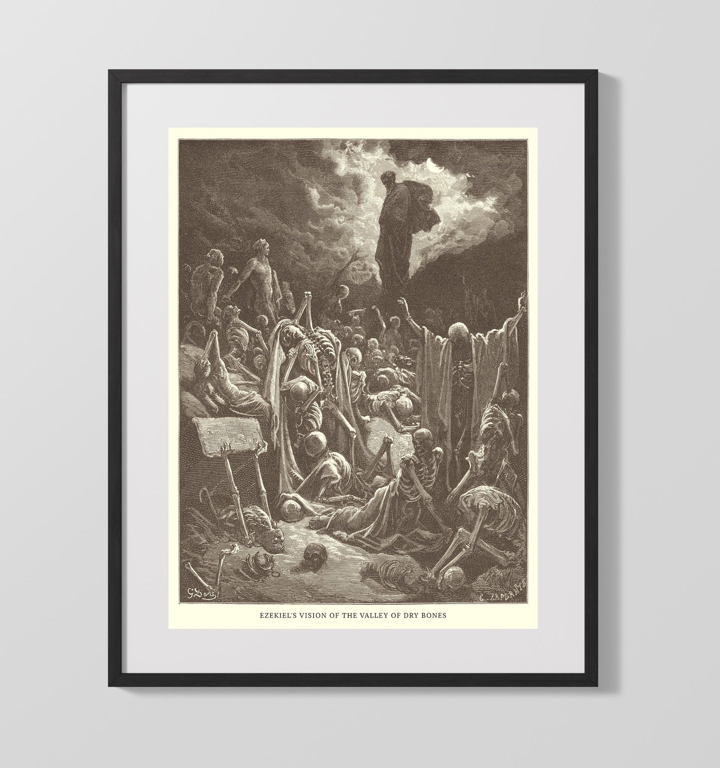 Baruch Jeremiah 32 Dore Bible Illustration Wall Art 16x20 Gallery Frame wall art print