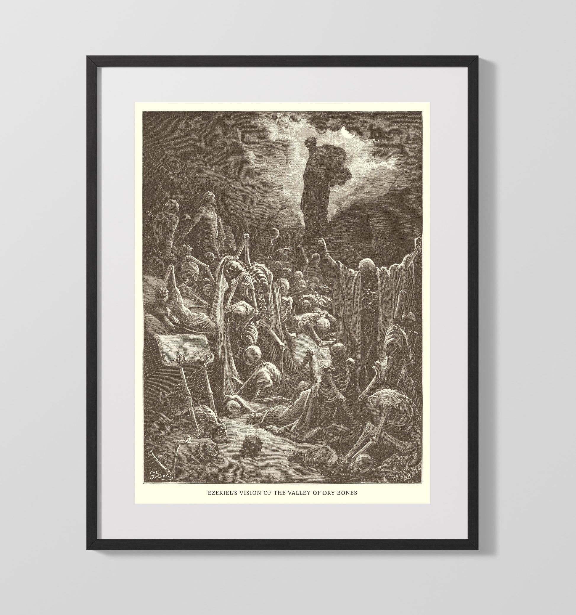 Baruch Jeremiah 32 Dore Bible Illustration Wall Art 16x20 Gallery Frame wall art print