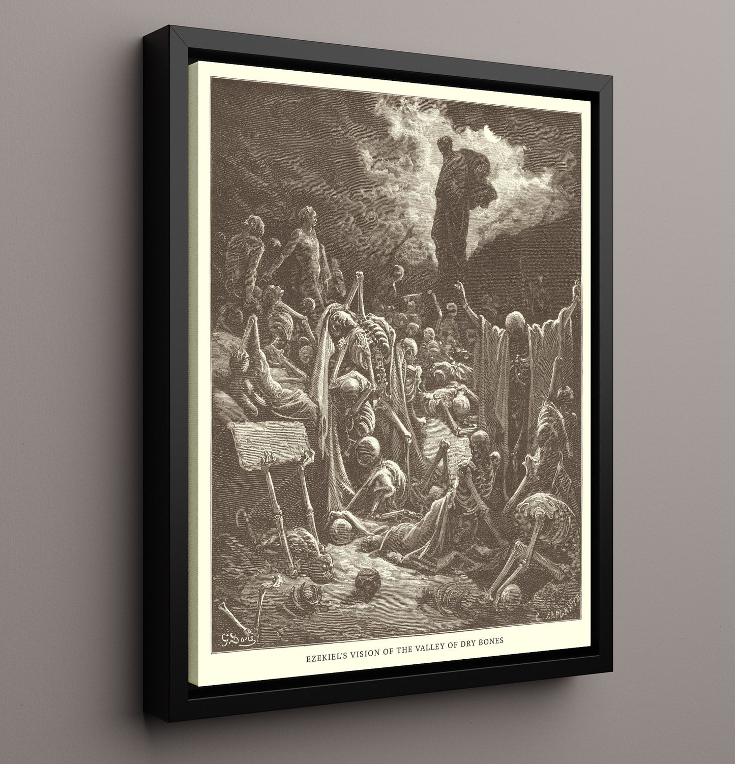 Baruch Jeremiah 32 Dore Bible Illustration Wall Art 16x20 Framed Canvas wall art print