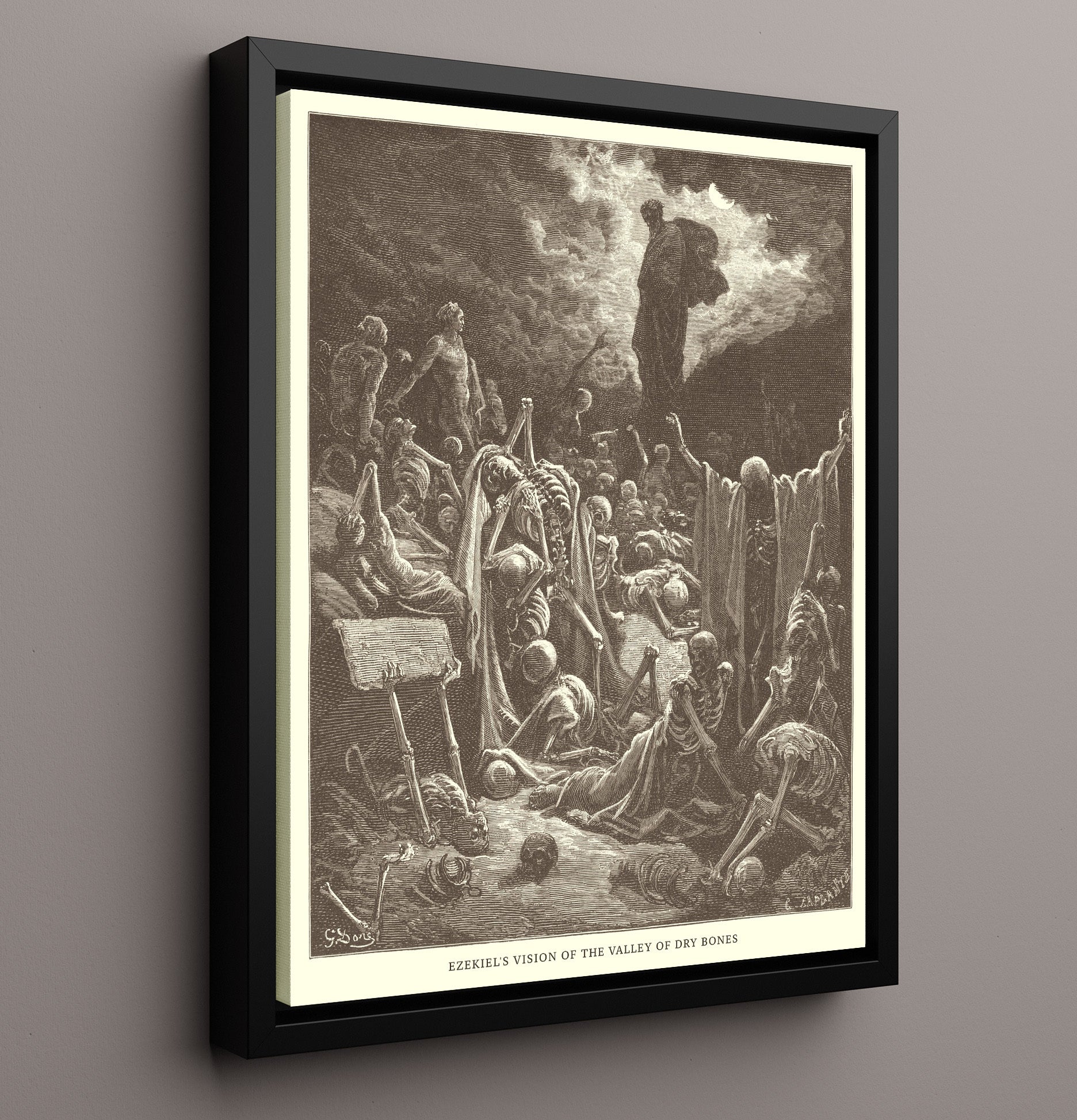 Baruch Jeremiah 32 Dore Bible Illustration Wall Art 16x20 Framed Canvas wall art print