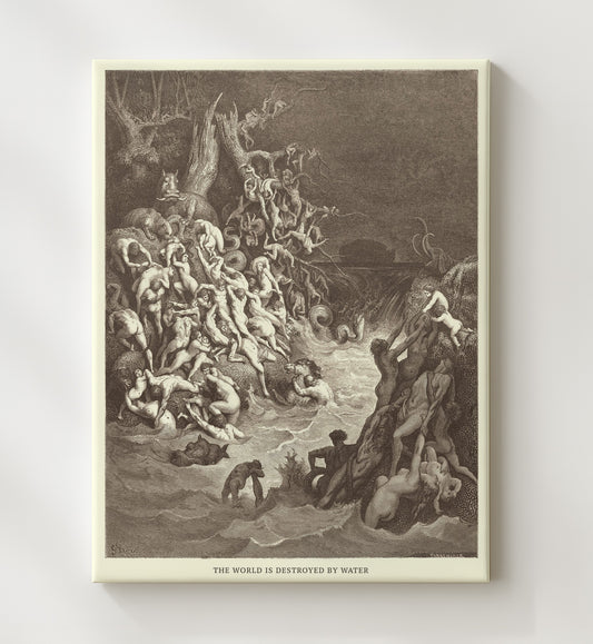 Cain Slays Abel - Genesis 4:8 - Doré - 20x24 Canvas