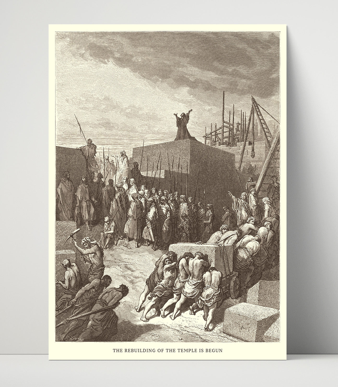 Cyrus Restores the Vessels of the Temple Ezra 1:7-11 Dore Bible Illustration Wall Art 16x20 Unframed Print wall art print