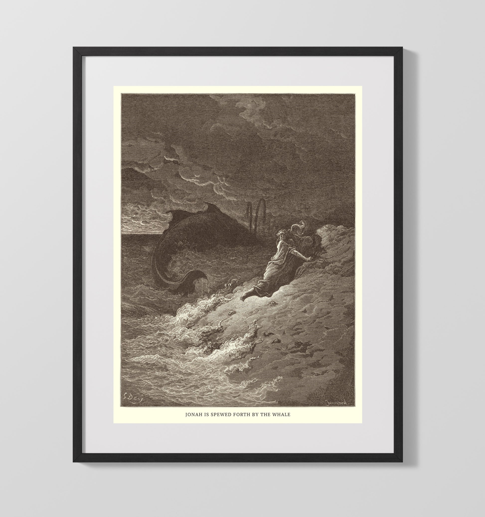 Daniel Confounds the Priests of Bel Daniel 14 Dore Bible Illustration Wall Art 16x20 Gallery Frame wall art print
