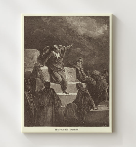 Daniel Interprets the Writing on the Wall Daniel 5:24-28 by Gustave Doré 8x10 Canvas Bible illustration wall art