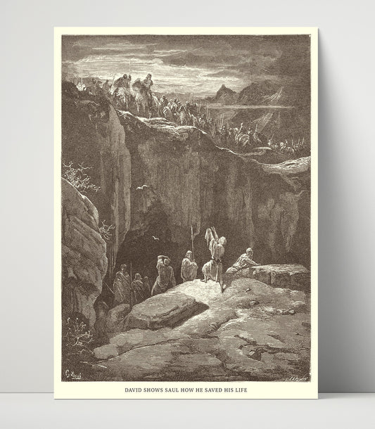 David and Jonathan - 1 Samuel 20:41-42 - Doré - 16x20 Unframed Print