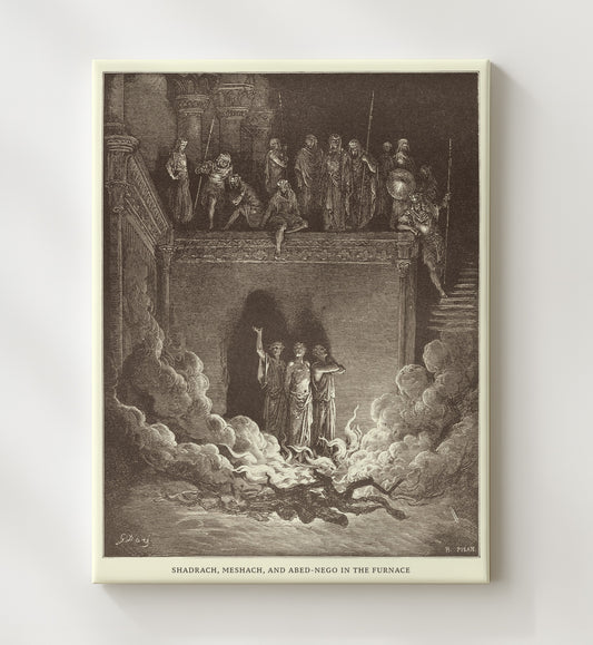 Ezekiel's Vision of the Valley of Dry Bones Ezekiel 37:1-10 by Gustave Doré 8x10 Canvas Bible illustration wall art