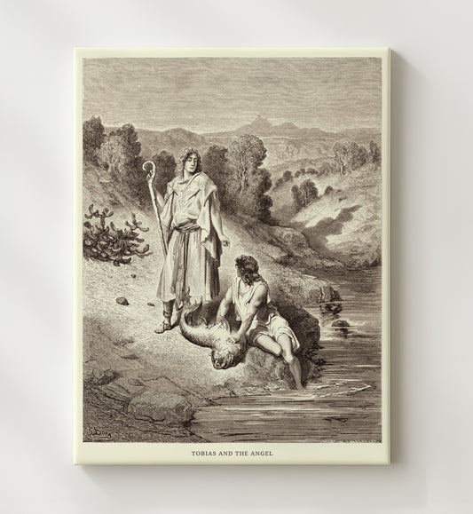 Ezra Reads the Law to the People Nehemiah 8:1-8 by Gustave Doré 8x10 Canvas Bible illustration wall art