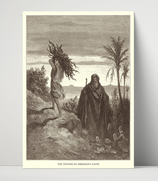 Hagar and Ishmael in the Wilderness - Genesis 21:14-21 - Doré - 16x20 Unframed Print