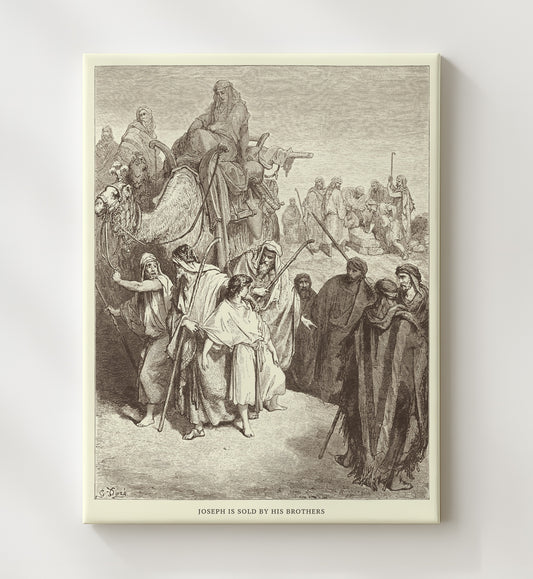 Jacob and Esau Meet Genesis 33:1-17 by Gustave Doré 8x10 Canvas Bible illustration wall art
