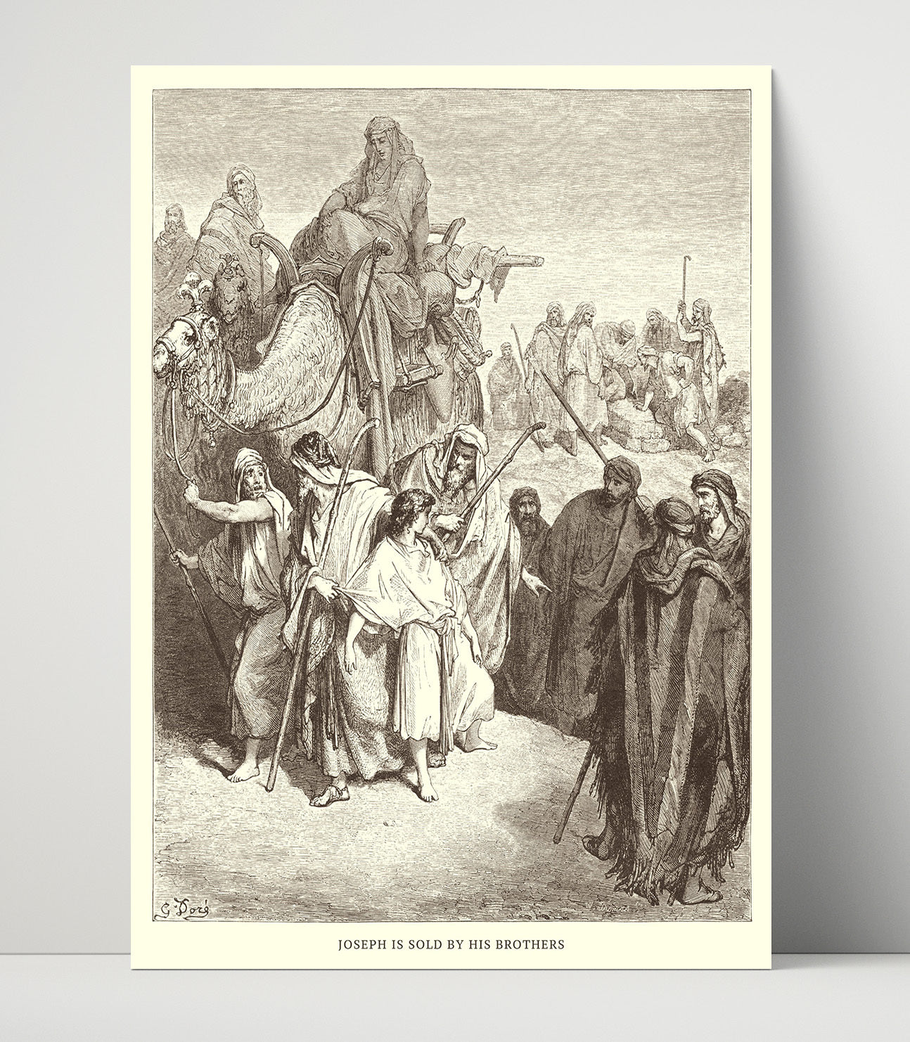 Jacob and Esau Meet Genesis 33:1-17 Dore Bible Illustration Wall Art 16x20 Unframed Print wall art print