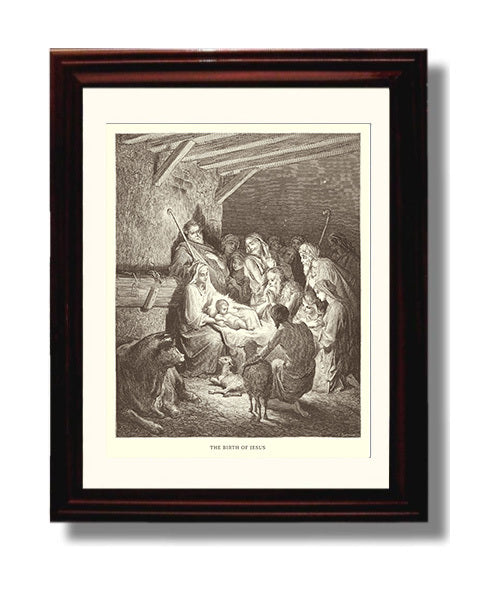 Jesus Body Is Removed from the Cross John 19:38-42 Dore Bible Illustration Wall Art 8x10 Beveled Frame wall art print