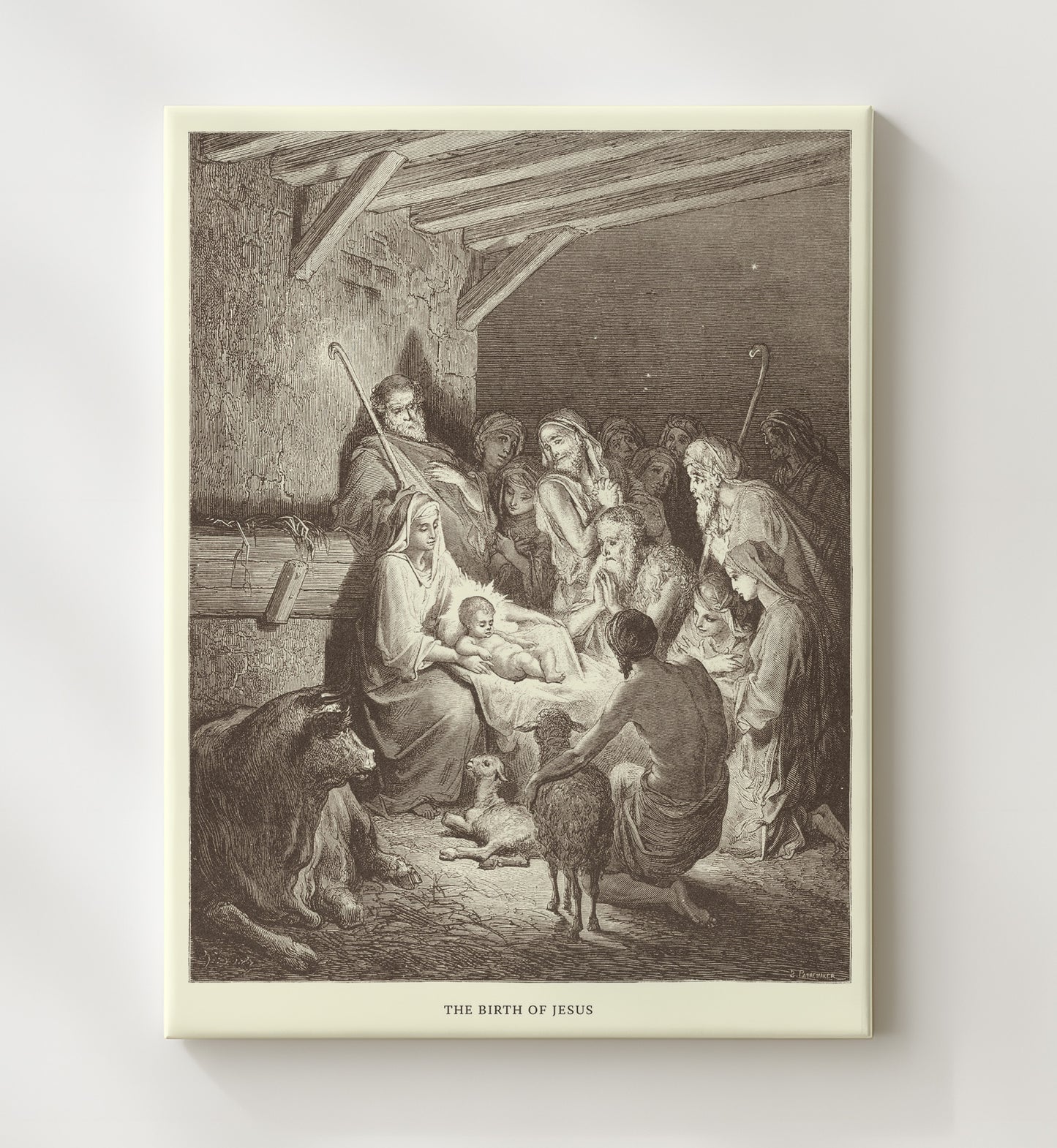 Jesus Body Is Removed from the Cross John 19:38-42 Dore Bible Illustration Wall Art 20x24 Canvas wall art print