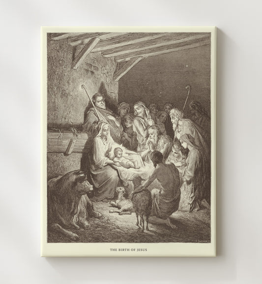 Jesus' Body Is Removed from the Cross John 19:38-42 by Gustave Doré 8x10 Canvas Bible illustration wall art