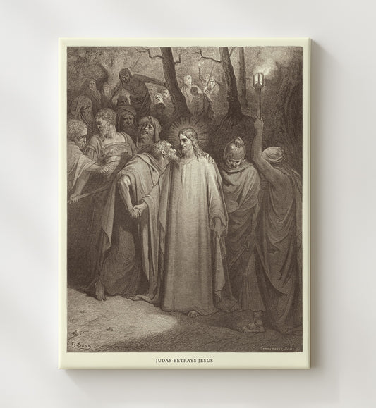 Jesus Heals a Demoniac Mark 1:21-28 by Gustave Doré 8x10 Canvas Bible illustration wall art