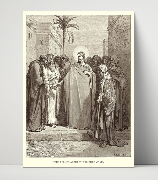 Jesus Heals the Sick - Matthew 15:29-31 - Doré - 16x20 Unframed Print