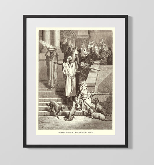 Jesus Preaches at the Sea of Galilee - Mark 4:1-2 - Doré - 16x20 Gallery Frame