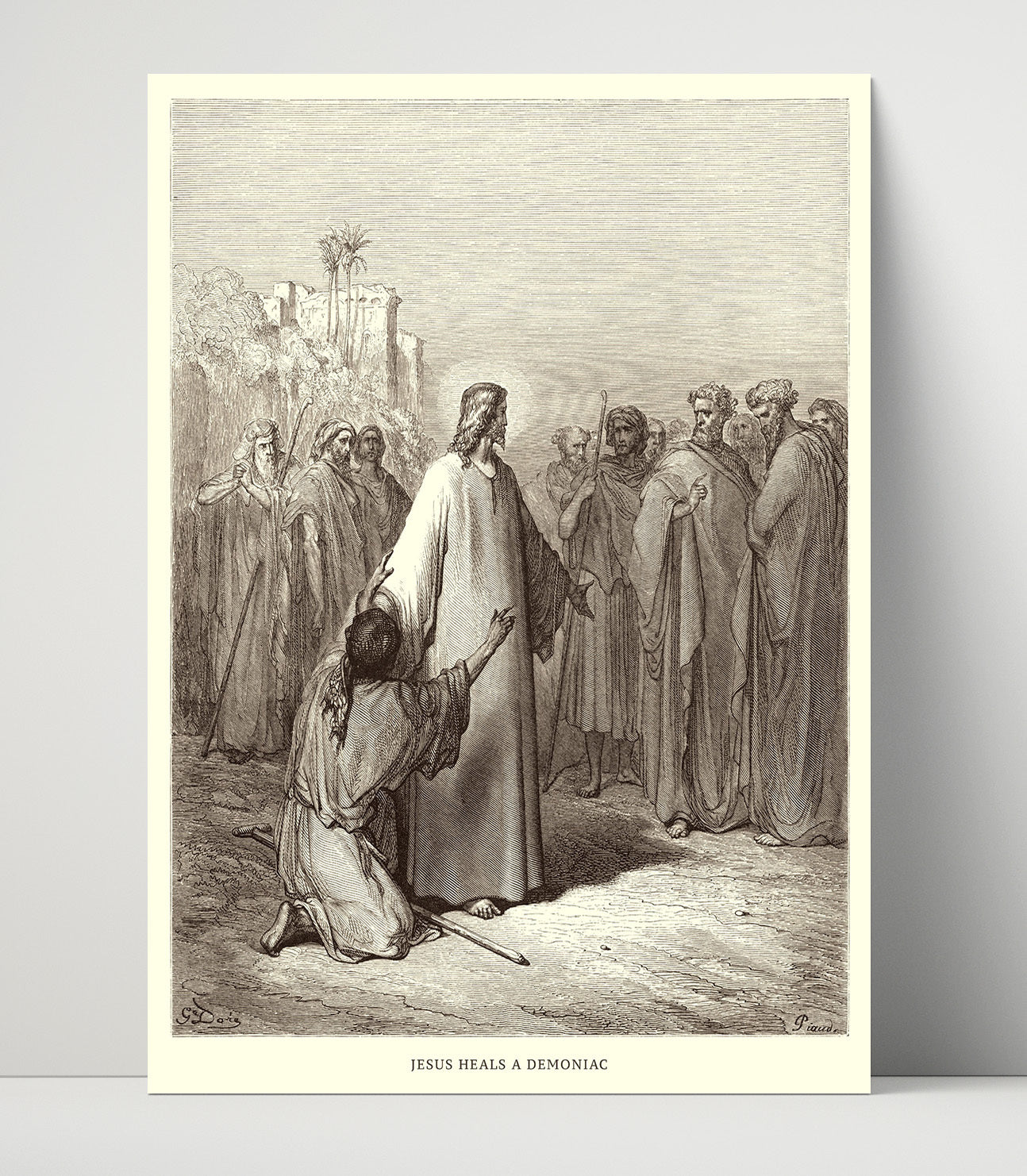 Jesus Questions the Doctors Luke 2:41-52 Dore Bible Illustration Wall Art 16x20 Unframed Print wall art print