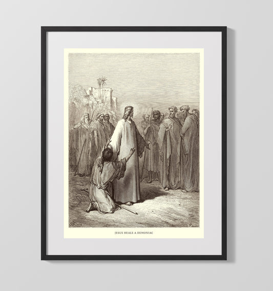Jesus Questions the Doctors - Luke 2:41-52 - Doré - 16x20 Gallery Frame