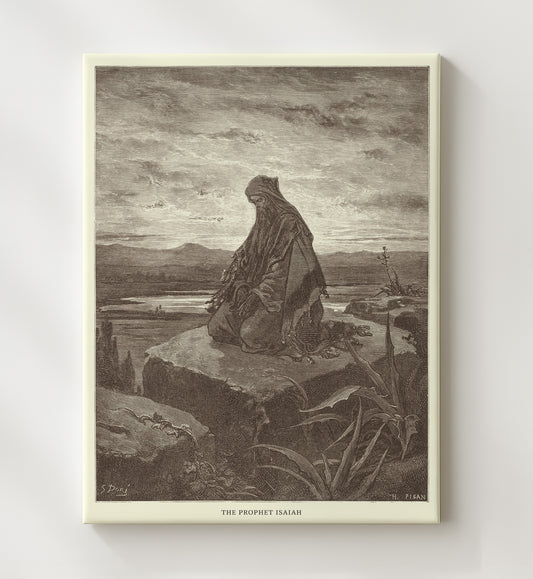 Job Speaks with His Friends - Job 2:11-13 - Doré - 20x24 Canvas