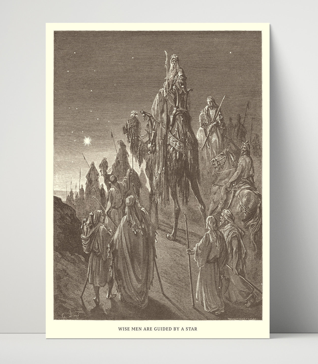 Jonah Preaches to the Ninevites Jonah 3 Dore Bible Illustration Wall Art 16x20 Unframed Print wall art print