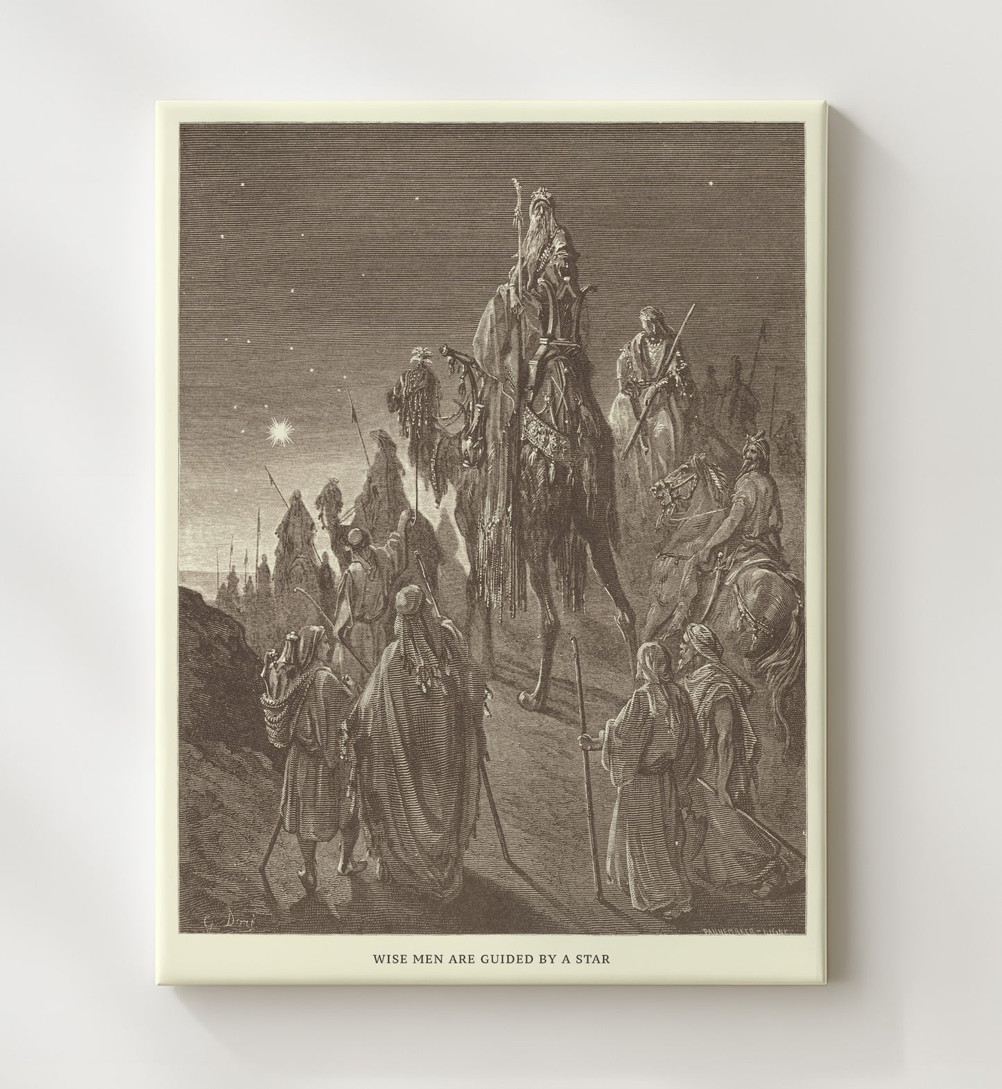 Jonah Preaches to the Ninevites Jonah 3 Dore Bible Illustration Wall Art 20x24 Canvas wall art print