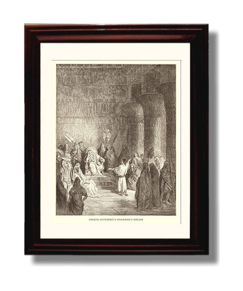 Joseph Is Sold by His Brothers Genesis 37:12-36 Dore Bible Illustration Wall Art 8x10 Beveled Frame wall art print