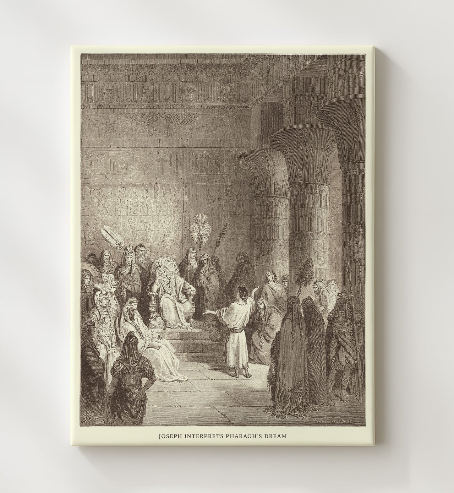 Joseph Is Sold by His Brothers Genesis 37:12-36 Dore Bible Illustration Wall Art 20x24 Canvas wall art print