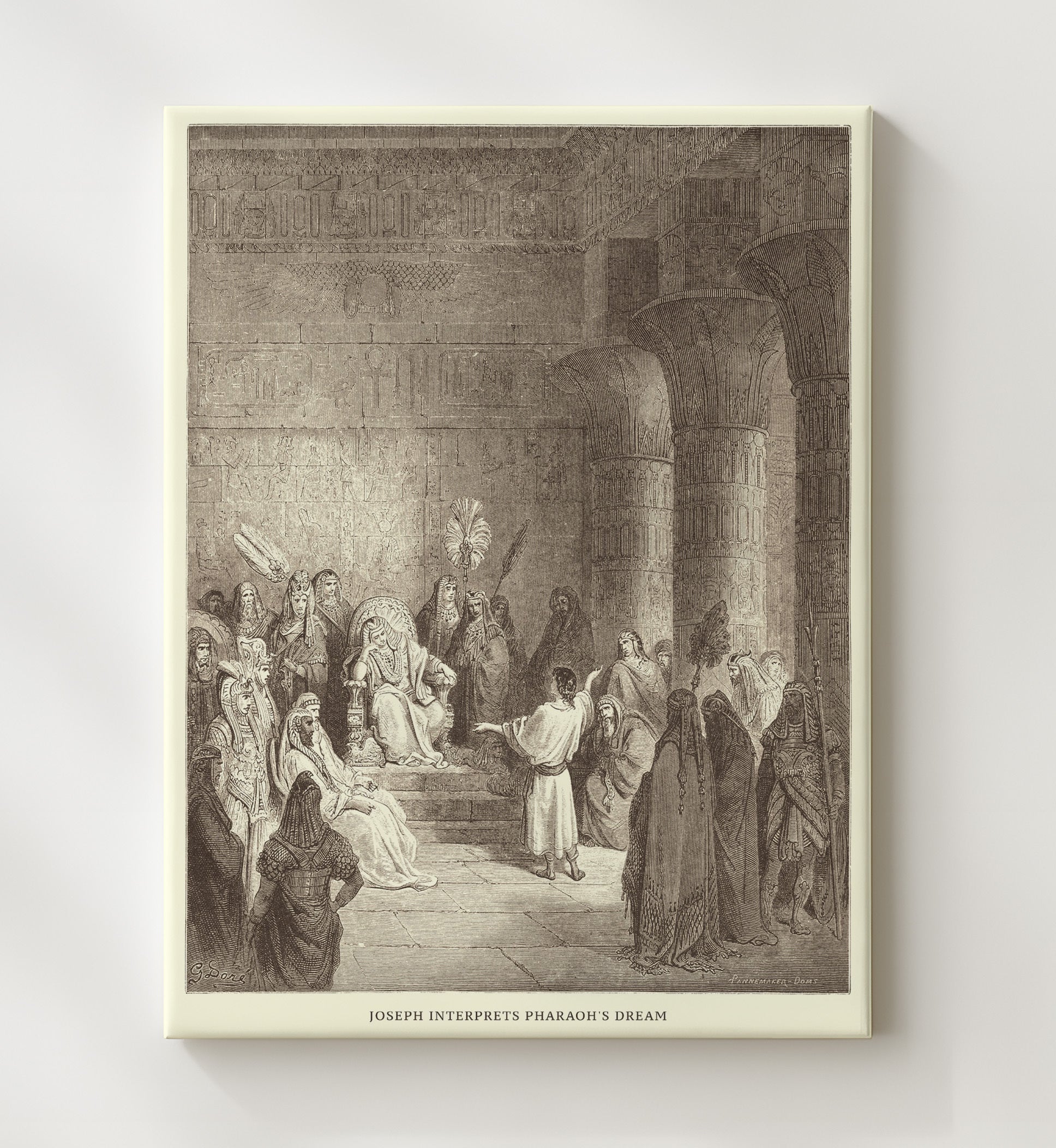 Joseph Is Sold by His Brothers Genesis 37:12-36 Dore Bible Illustration Wall Art 20x24 Canvas wall art print