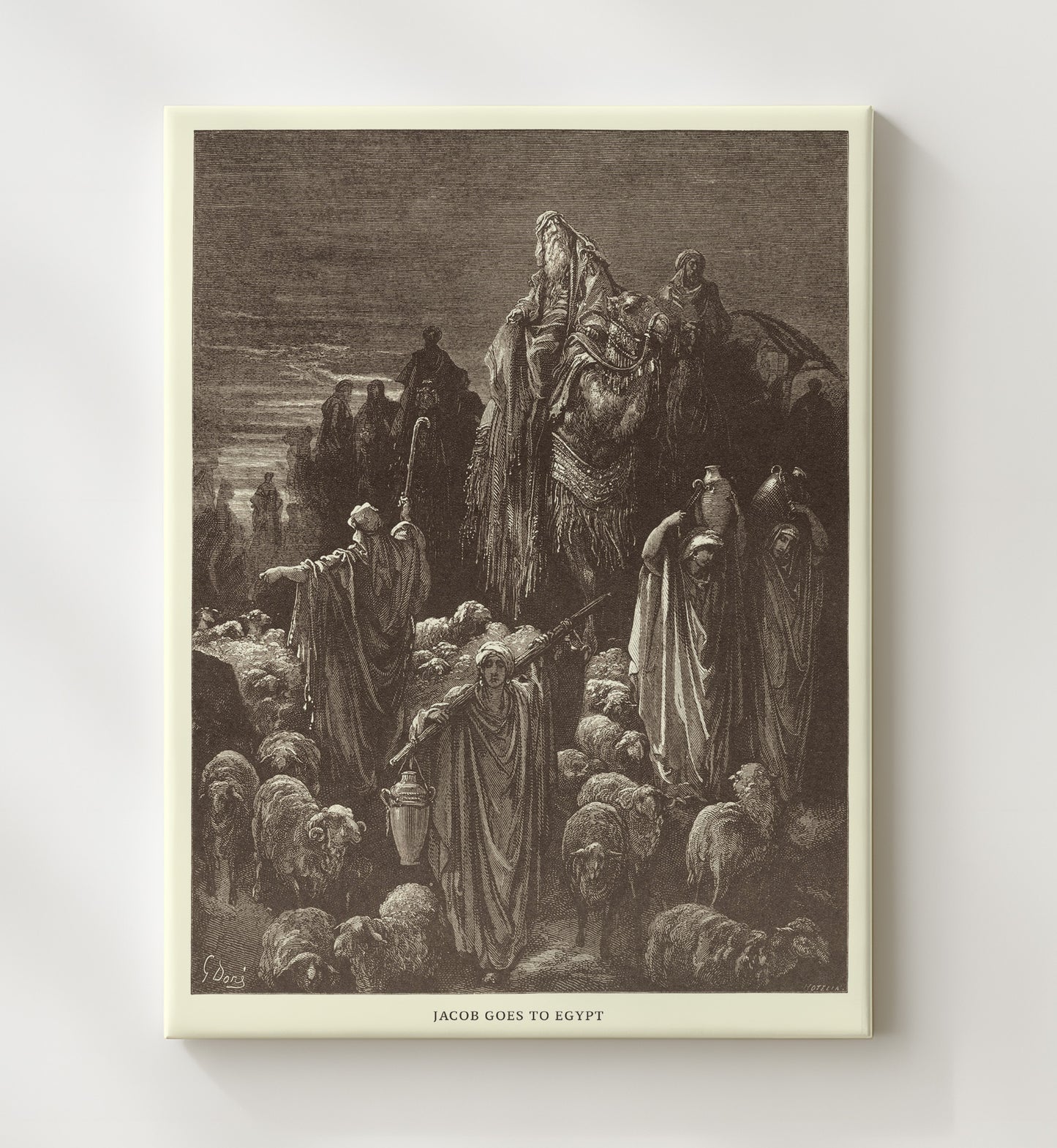Joseph Reveals Himself to His Brothers Genesis 45:1-15 Dore Bible Illustration Wall Art 20x24 Canvas wall art print