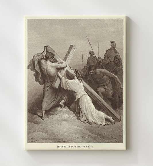 Judas Betrays Jesus Matthew 26:47-50 by Gustave Doré 8x10 Canvas Bible illustration wall art