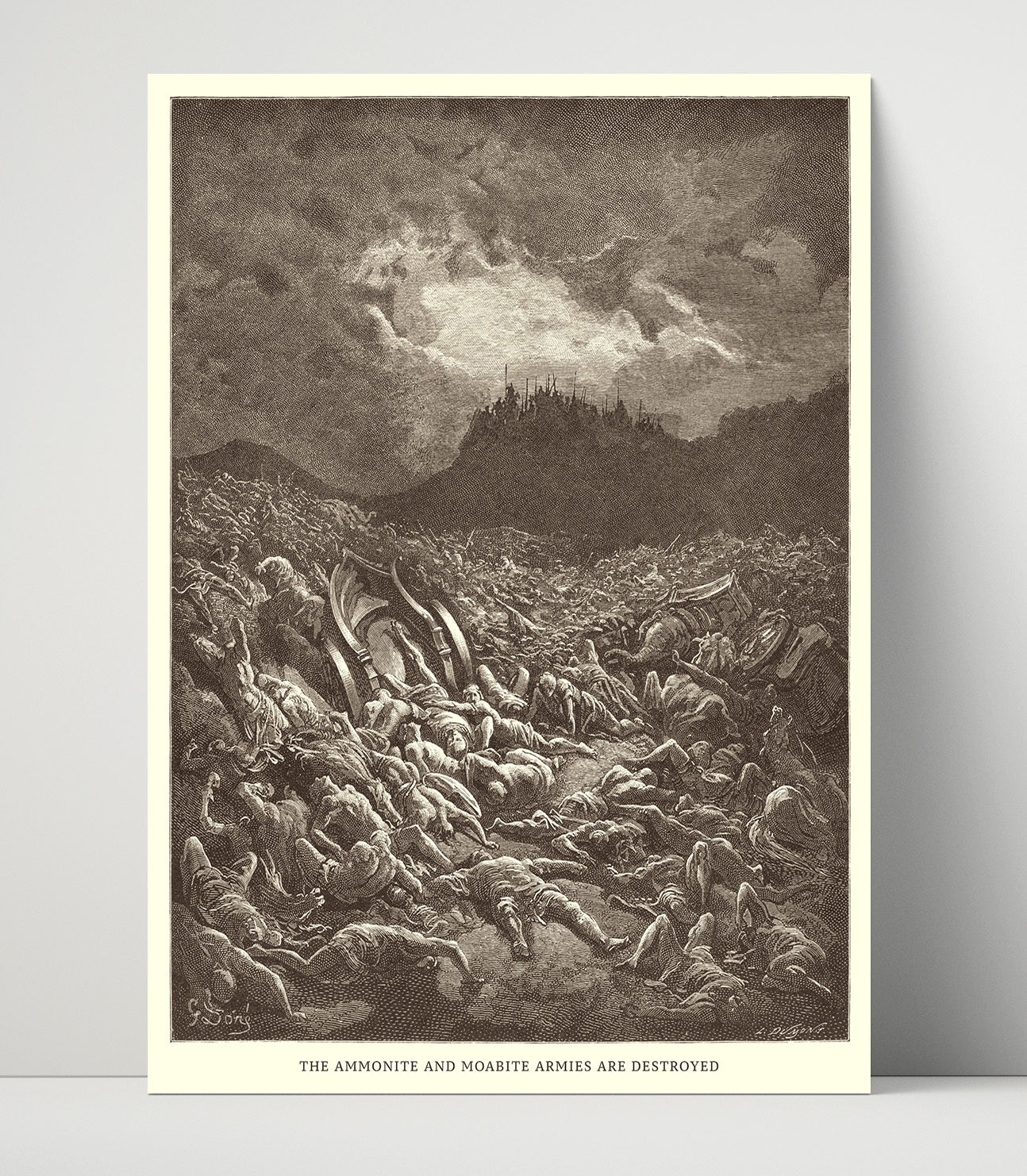 King Solomon in Old Age 1 Kings 11:1-13 Dore Bible Illustration Wall Art 16x20 Unframed Print wall art print