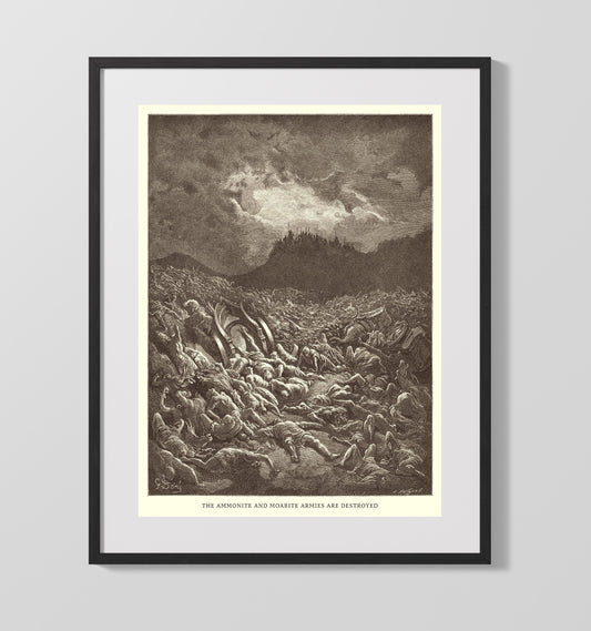 King Solomon in Old Age - 1 Kings 11:1-13 - Doré - 16x20 Gallery Frame
