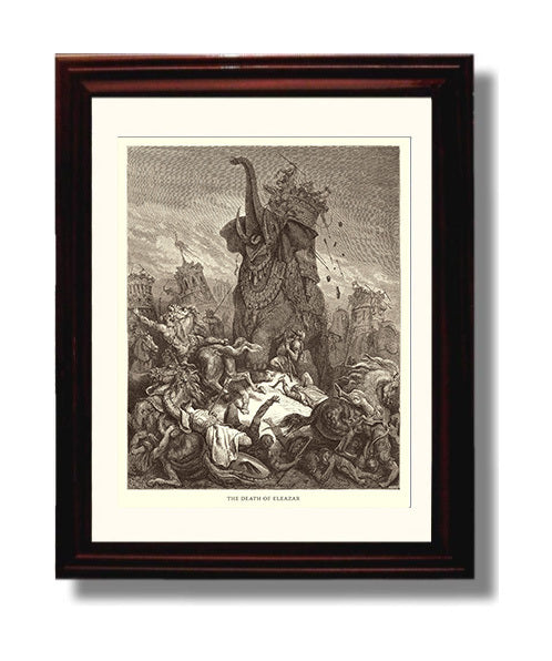 Mattathias Appeals to the Jewish Refugees 1 Maccabees 2-39-48 Dore Bible Illustration Wall Art 8x10 Beveled Frame wall art print