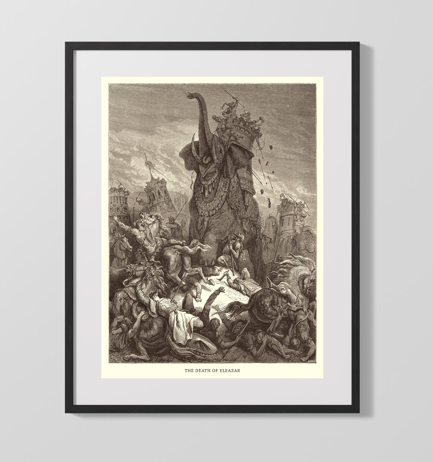 Mattathias Appeals to the Jewish Refugees 1 Maccabees 2-39-48 Dore Bible Illustration Wall Art 16x20 Gallery Frame wall art print