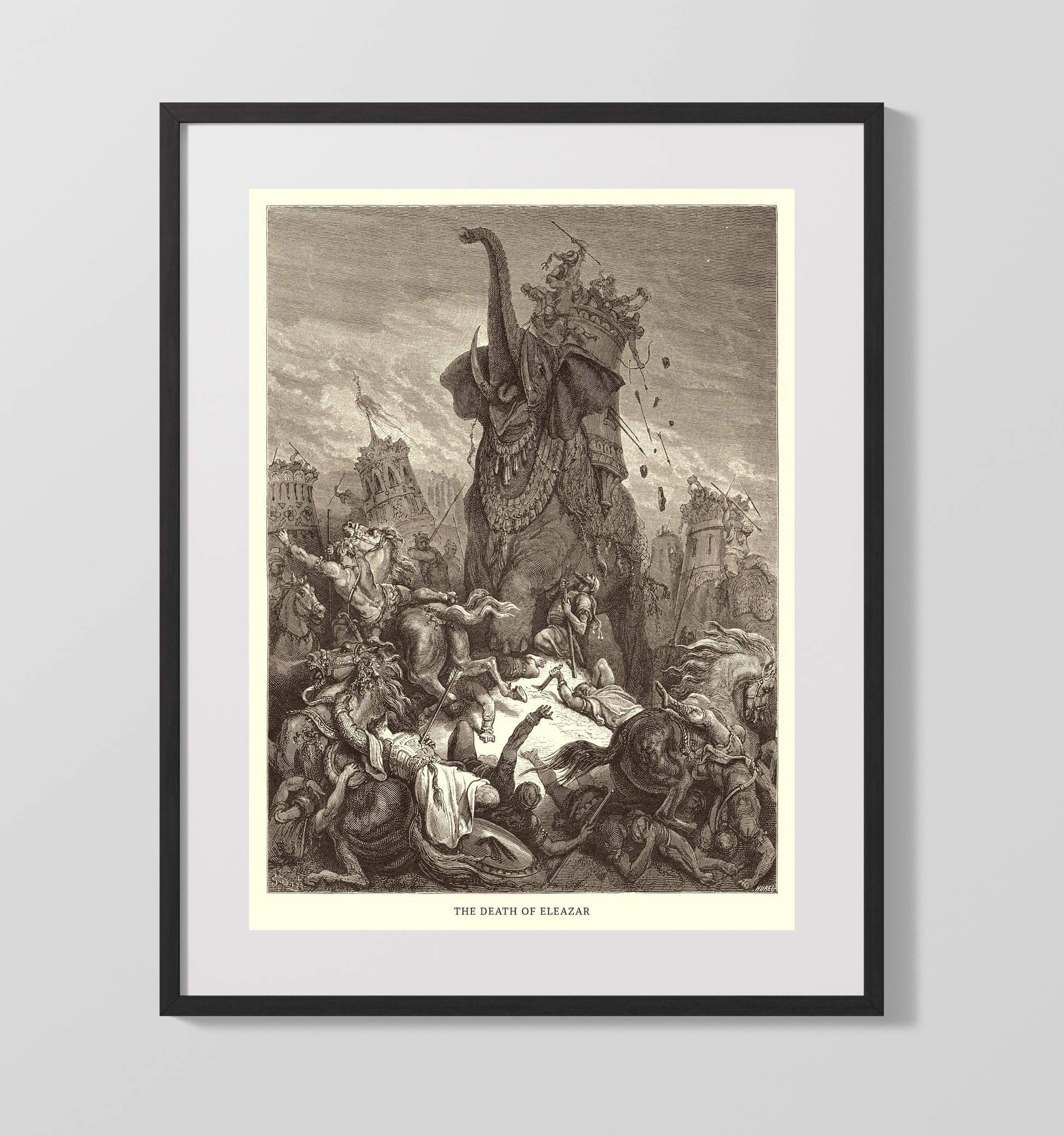 Mattathias Appeals to the Jewish Refugees 1 Maccabees 2-39-48 Dore Bible Illustration Wall Art 16x20 Gallery Frame wall art print