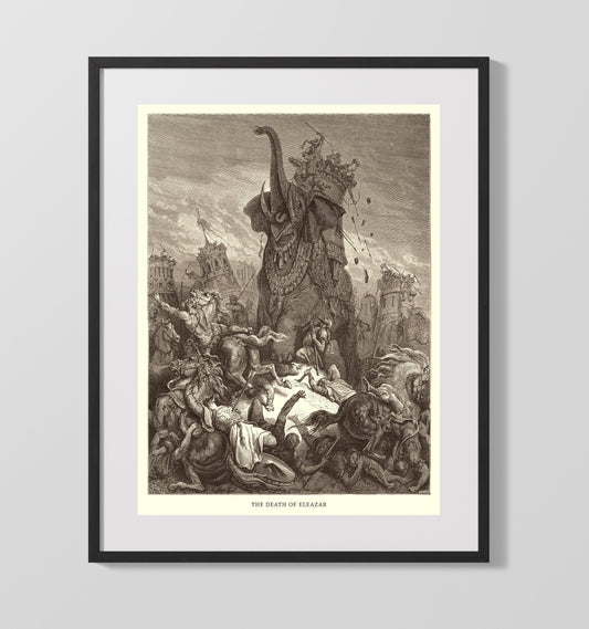 Mattathias Appeals to the Jewish Refugees - 1 Maccabees 2:39-48 - Doré - 16x20 Gallery Frame