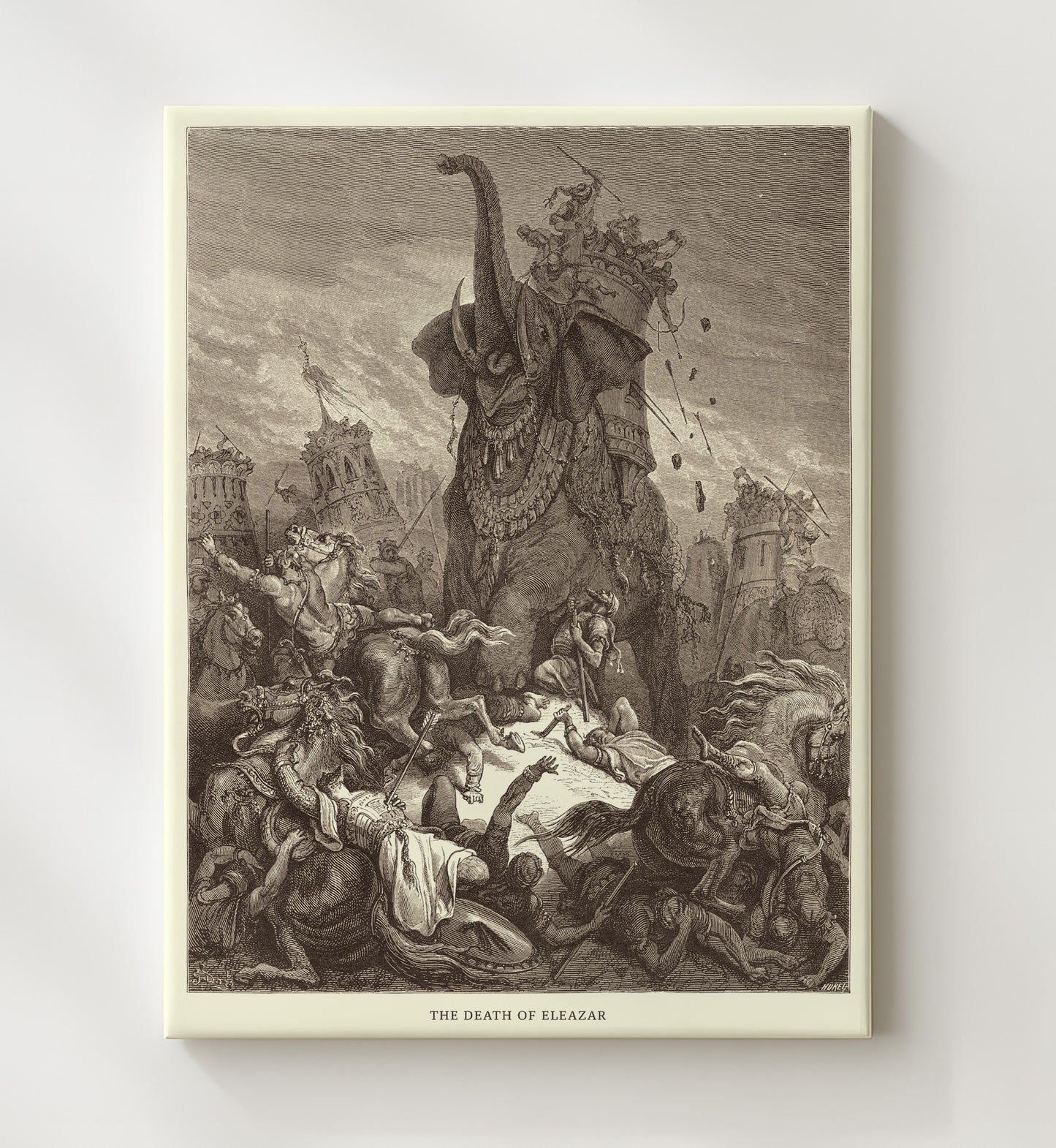 Mattathias Appeals to the Jewish Refugees 1 Maccabees 2-39-48 Dore Bible Illustration Wall Art 20x24 Canvas wall art print