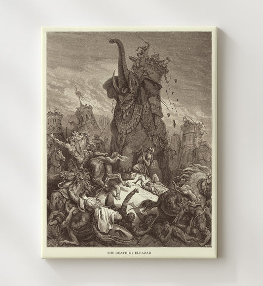 Mattathias Appeals to the Jewish Refugees 1 Maccabees 2:39-48 by Gustave Doré 8x10 Canvas Bible illustration wall art