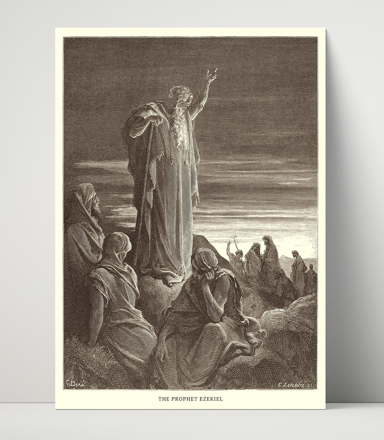 People Mourn Over the Destruction of Jerusalem Lamentations 1 Dore Bible Illustration Wall Art 16x20 Unframed Print wall art print