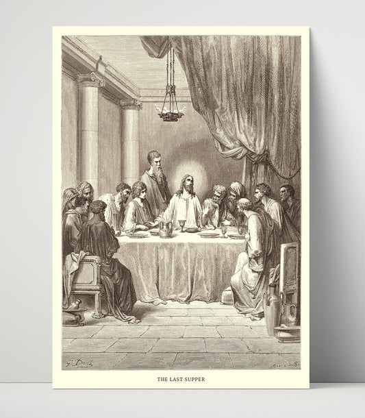 Peter Denies Knowing Jesus - Luke 22:54-62 - Doré - 16x20 Unframed Print